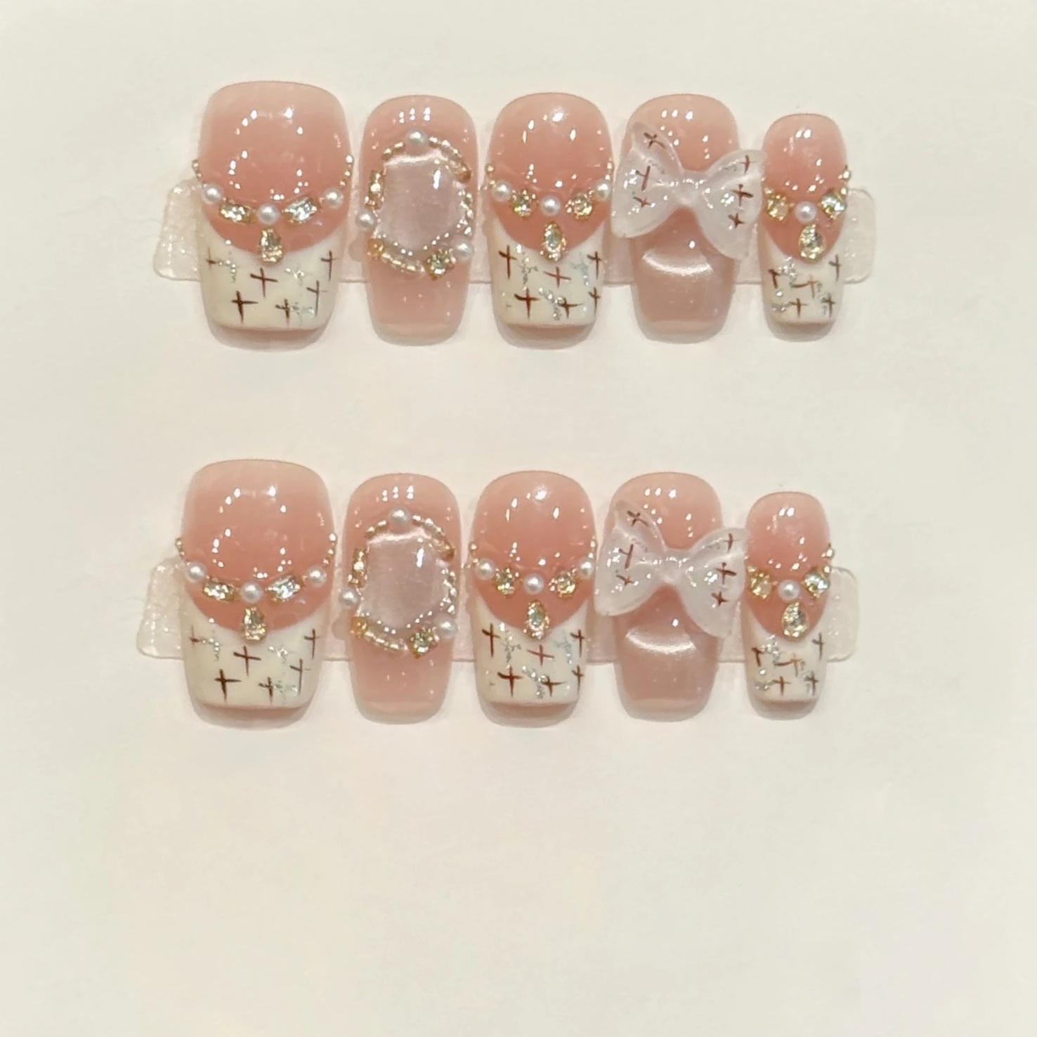 10pcs Sweet Style Press on Nai - Nail Art Glitter recension och pris