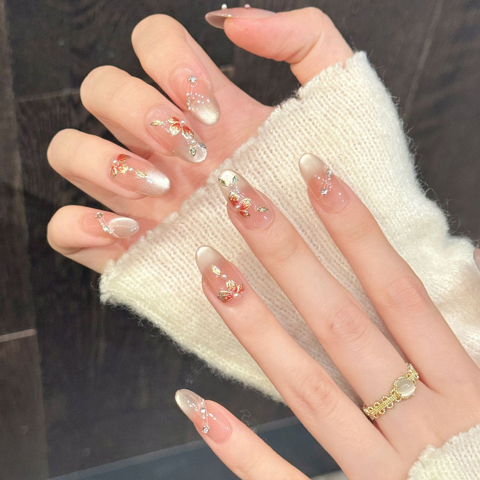 10pcs Handmade Fake Nails Pres - Nail Art Aesthetic recension och pris
