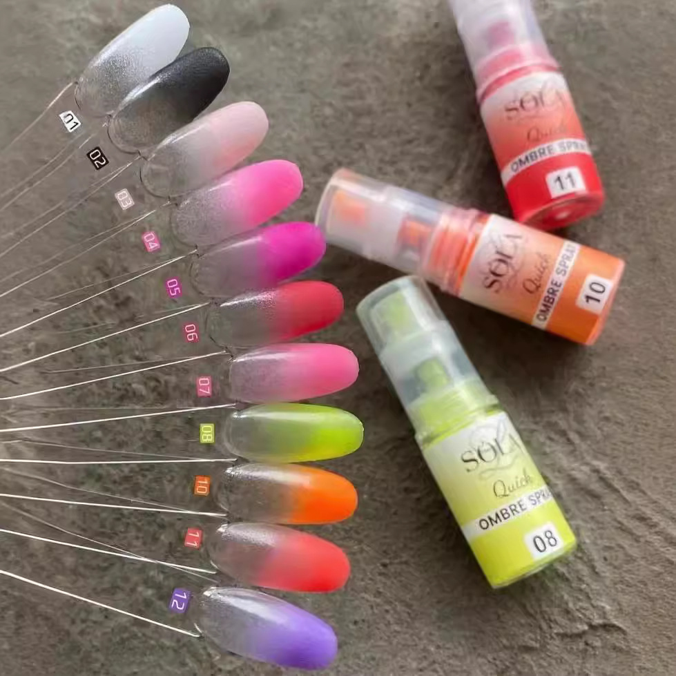 Pastel Neon Gradient Powder Na - Nail Art Ombre Glitter recension och pris